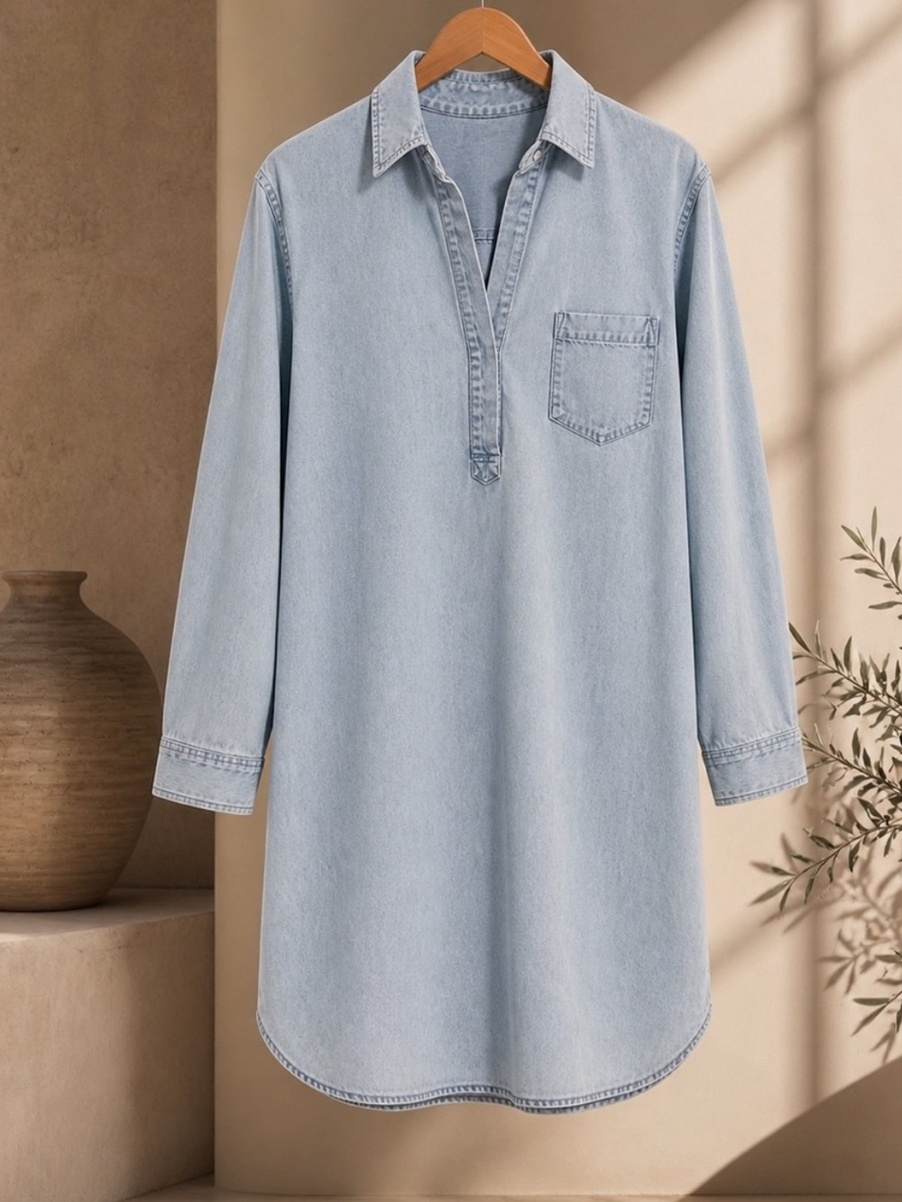 Rails Valerie dress in light acid wash, size XXL - Picture 4 of 11
